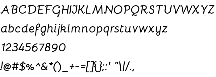 Попередній перегляд шрифта Bellota Bold Italic
