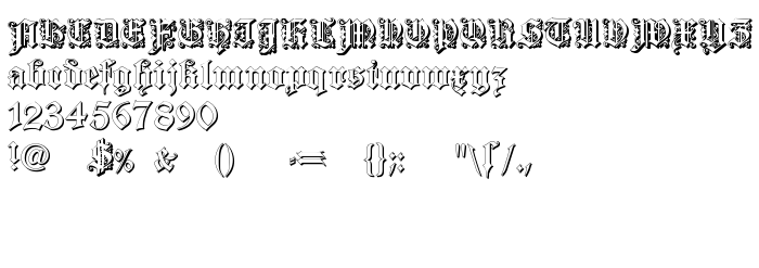 Попередній перегляд шрифта Dearest Outline