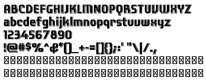 Попередній перегляд шрифта Laconic Shadow