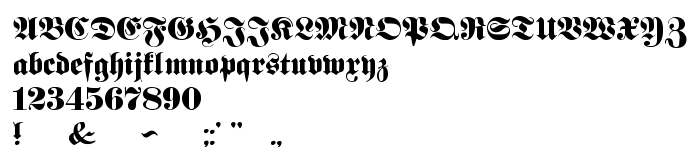 Попередній перегляд шрифта Proclamate Heavy Heavy