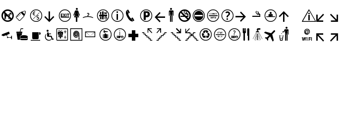 Попередній перегляд шрифта Symbol Signs Basis set