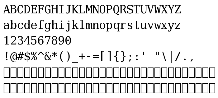 Попередній перегляд шрифта Verily Serif Mono