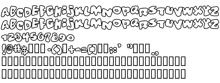 Попередній перегляд шрифта Vitamin outlined