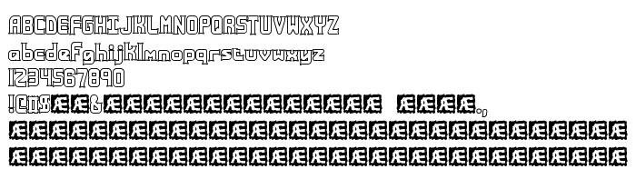 Попередній перегляд шрифта Ataxia Outline (BRK)