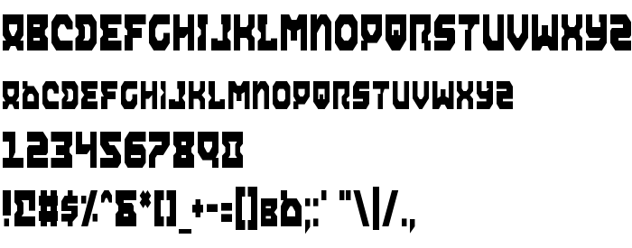 Попередній перегляд шрифта Airacobra Condensed