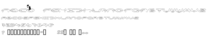 Попередній перегляд шрифта alienation Outline