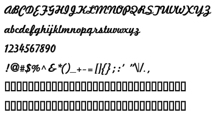 Попередній перегляд шрифта Marketing Script Inline