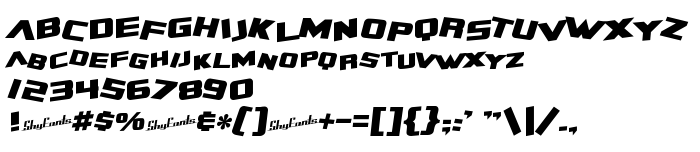 Попередній перегляд шрифта SF Zero Gravity Bold Italic
