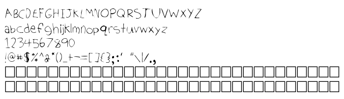Попередній перегляд шрифта Tom's Handwriting