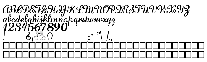 Попередній перегляд шрифта LaurenScript Regular