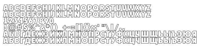 Попередній перегляд шрифта a_PlakatTitulOtl ExtraBold