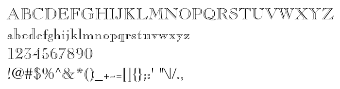 Попередній перегляд шрифта Chopin Regular