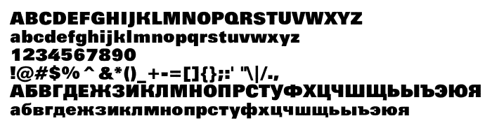 Попередній перегляд шрифта a_GroticRoghXBlack