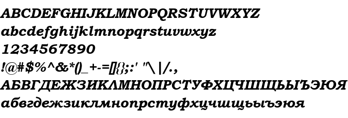Попередній перегляд шрифта Bookman Old Style Bold Italic