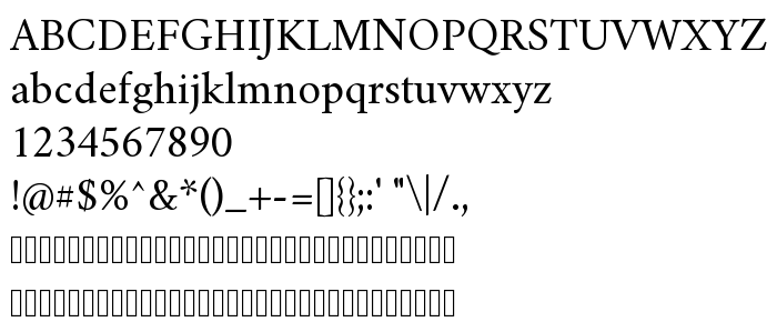 Попередній перегляд шрифта Crimson Text Regular