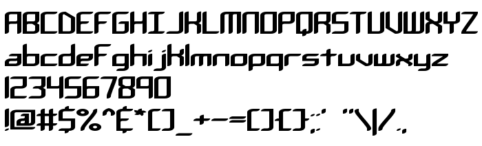 Попередній перегляд шрифта Chemical Reaction A -BRK-