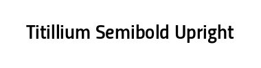 Шрифт Titillium Semibold Upright