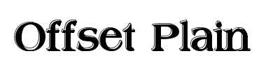 Шрифт Offset Plain