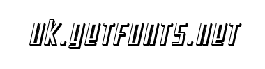 Шрифт SF Square Root Shaded Oblique